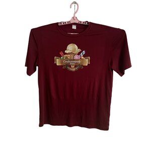 Sport-Tek Confectionately Yours Eats Sweets & Treats Graphic Burgundy T-Shirt L